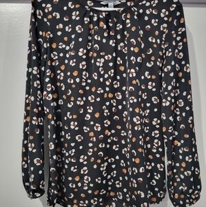 Cheetah print blouse